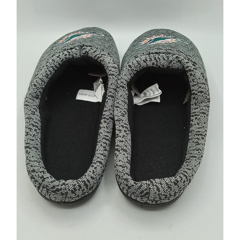 Miami Dolphins NFL Logo Knit Slippers Men's XL Size 13-14 - Picture 4 of 9